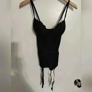 Fredericks of Hollywood black corset